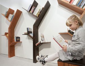 Книжкові полиці, шафи та стелажі: фотоідеї